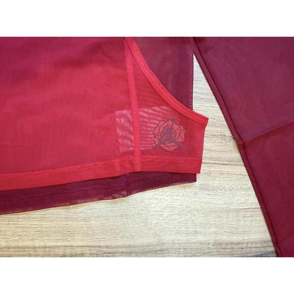 Jordan x Teyana Taylor Women's Mesh Layered Cropped Long-Sleeve Top - Picture 4 of 7